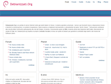 Tablet Screenshot of debianizzati.org